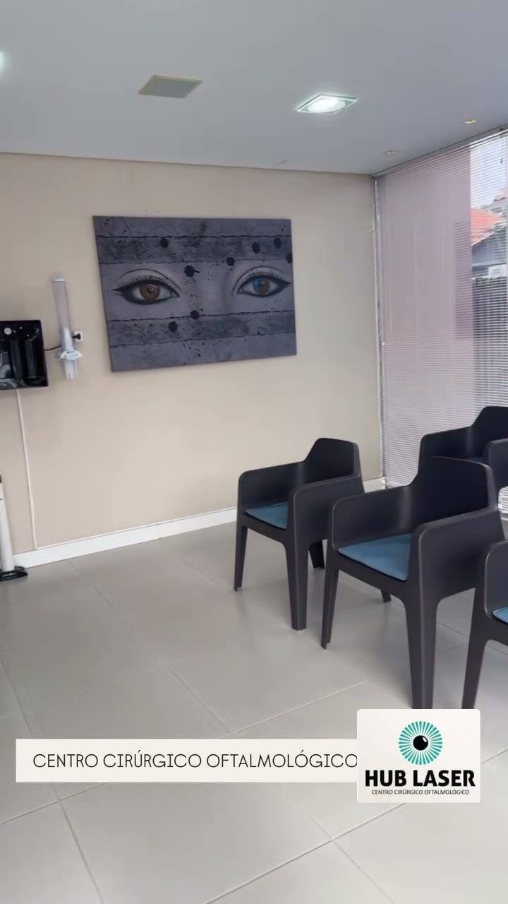 Recepção do Hub Laser para pacientes e acompanhantes